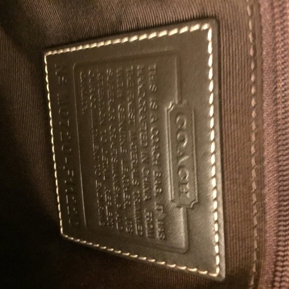 Coach Signature Satchel Handbag Brown - Picture 6 of 9